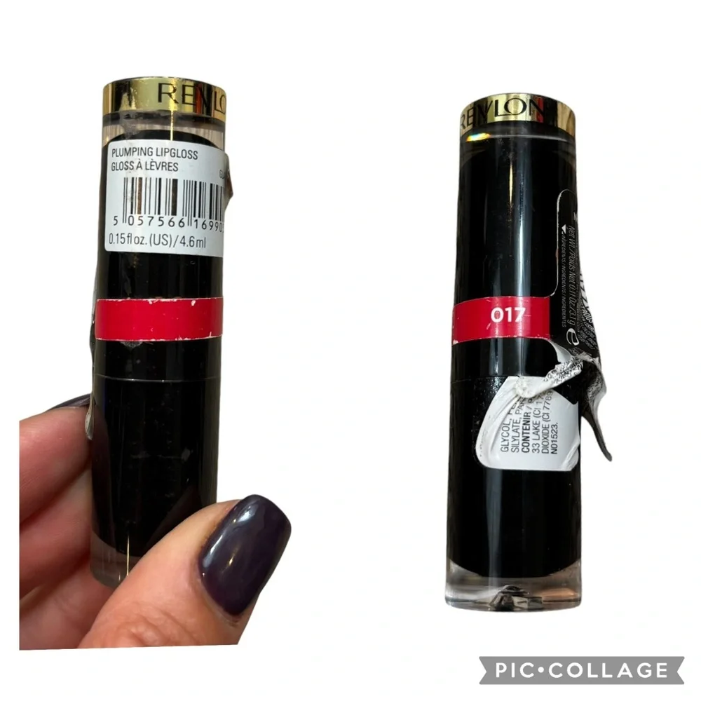 Lot of two Revlon Super Luxurious‎ Shine Plumping Lipstick Shade Love Is On
